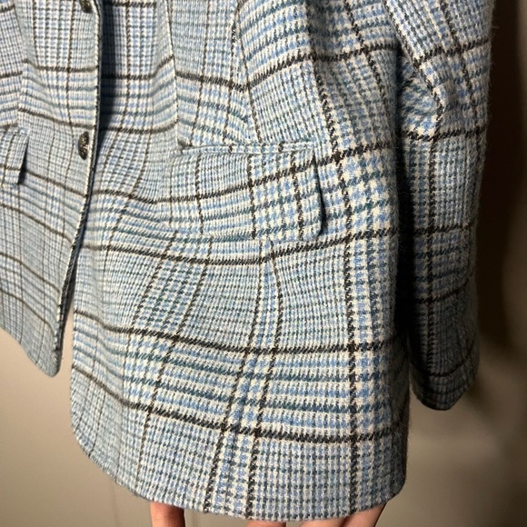 Talbots Plaid Blazer 16WP - Picture 3 of 10